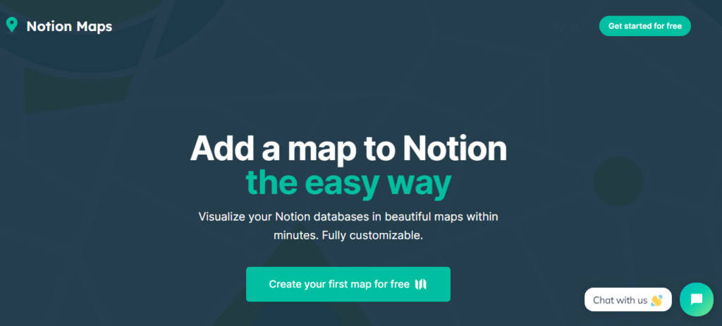 11.地図を表示できる「Notion Maps」