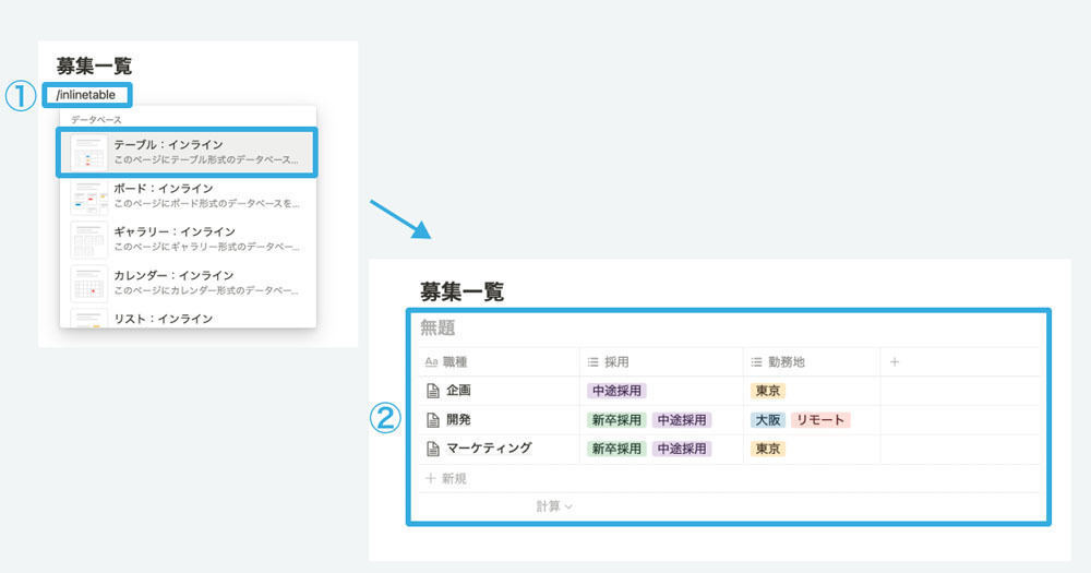 募集職種